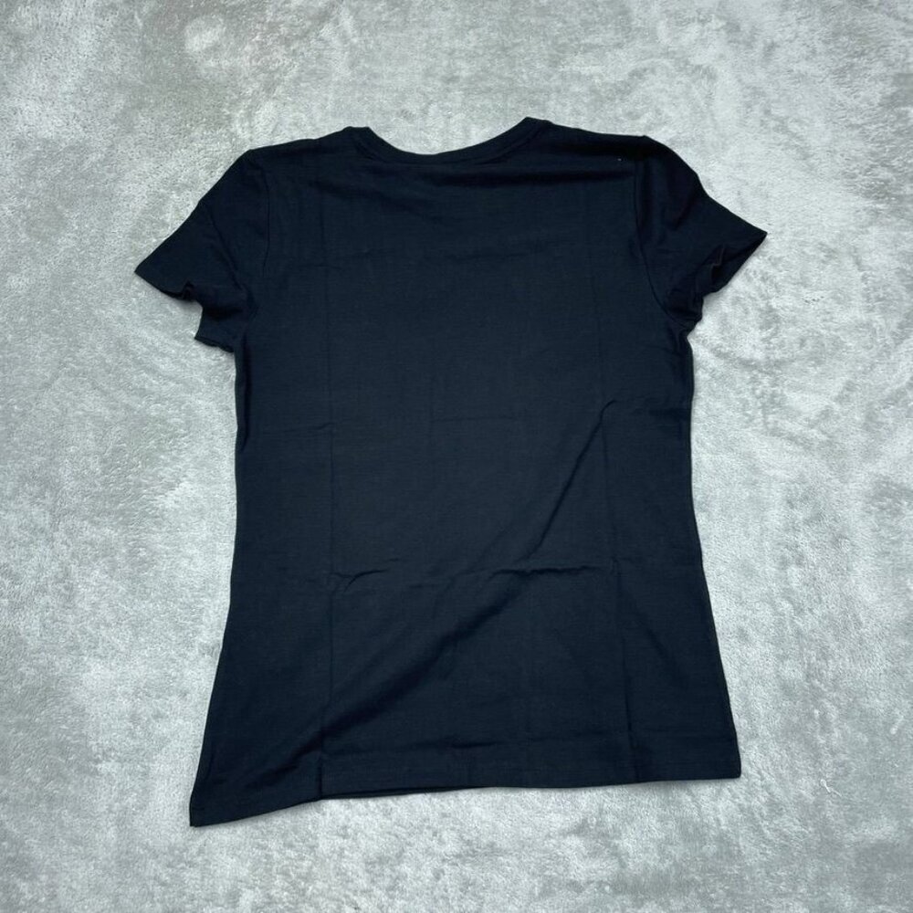 DKNY Sport Black Logo Shirt S Cotton Blend Short Sleeve d0037 - Picture 6 of 7